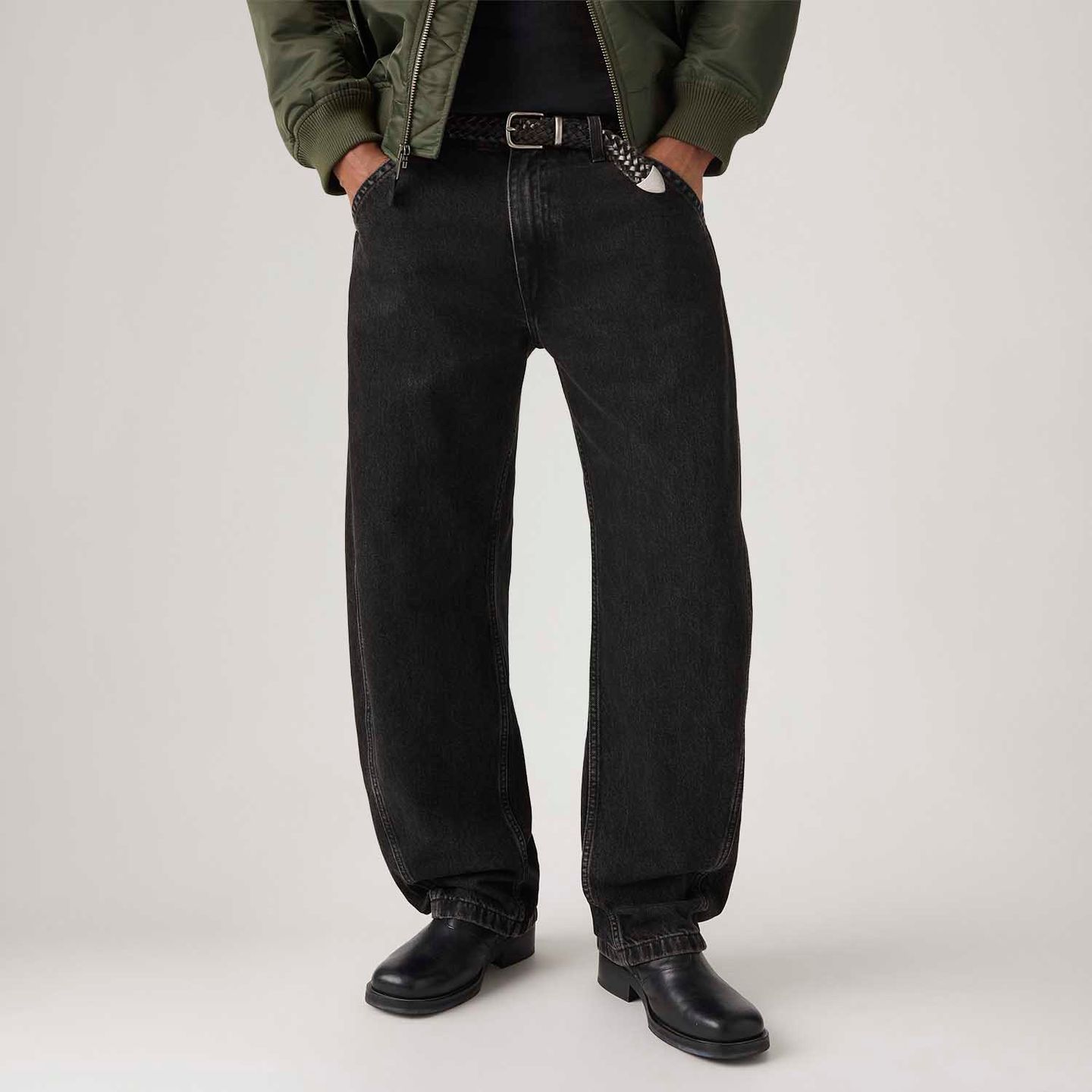 Calça Jeans Levi's® Baggy Barrel Preta - Levi's® Brasil