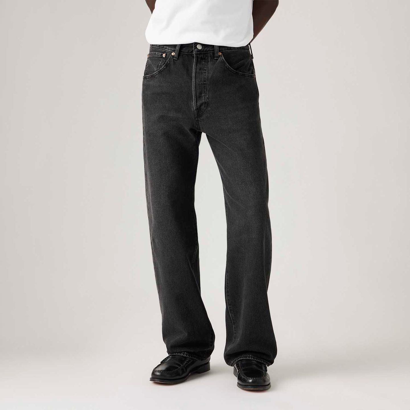 LEVI’S 00's 501 black denim pants Calça Jeans Levi's® 501® Loose Preta - Levi's® Brasil
