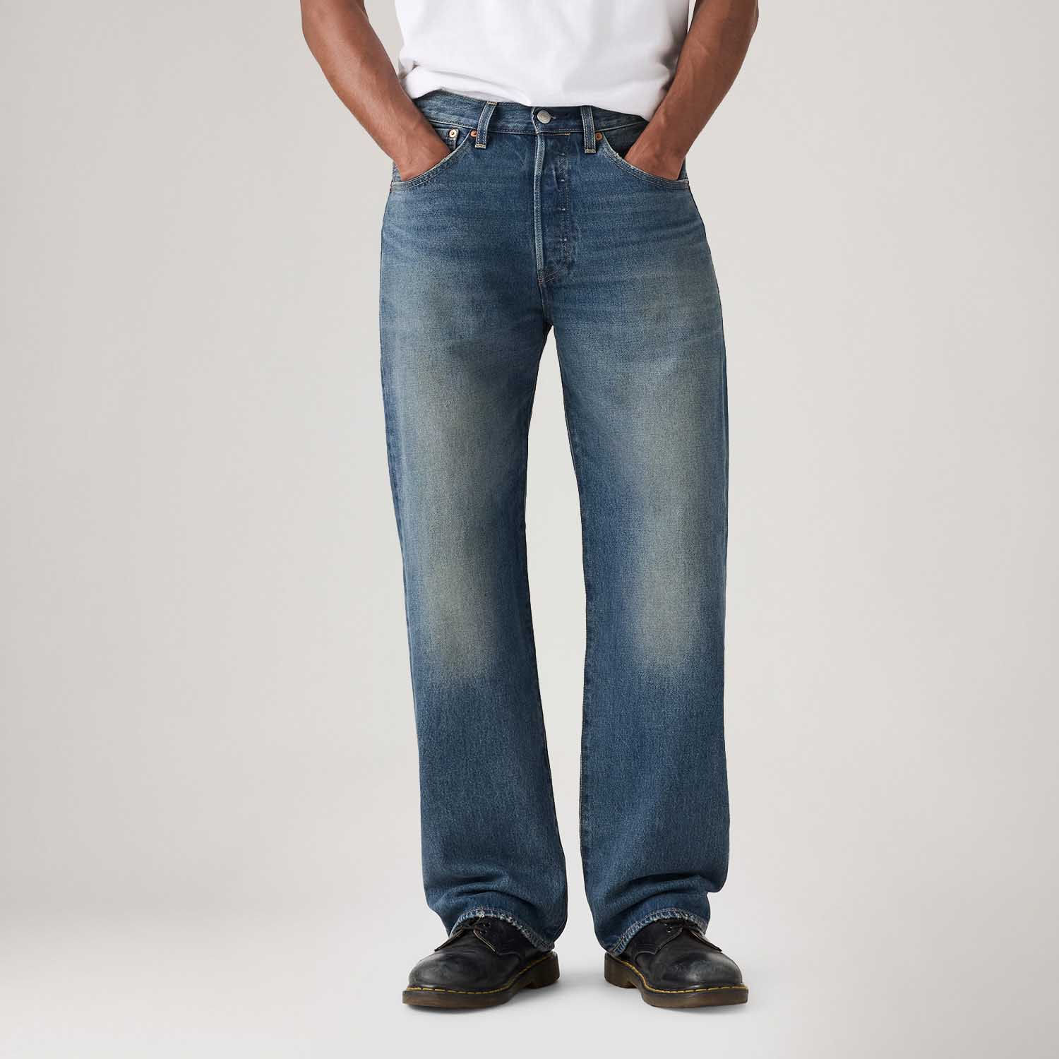 Calça Jeans Levi's® 501® Loose Lavagem Média - Levi's® Brasil