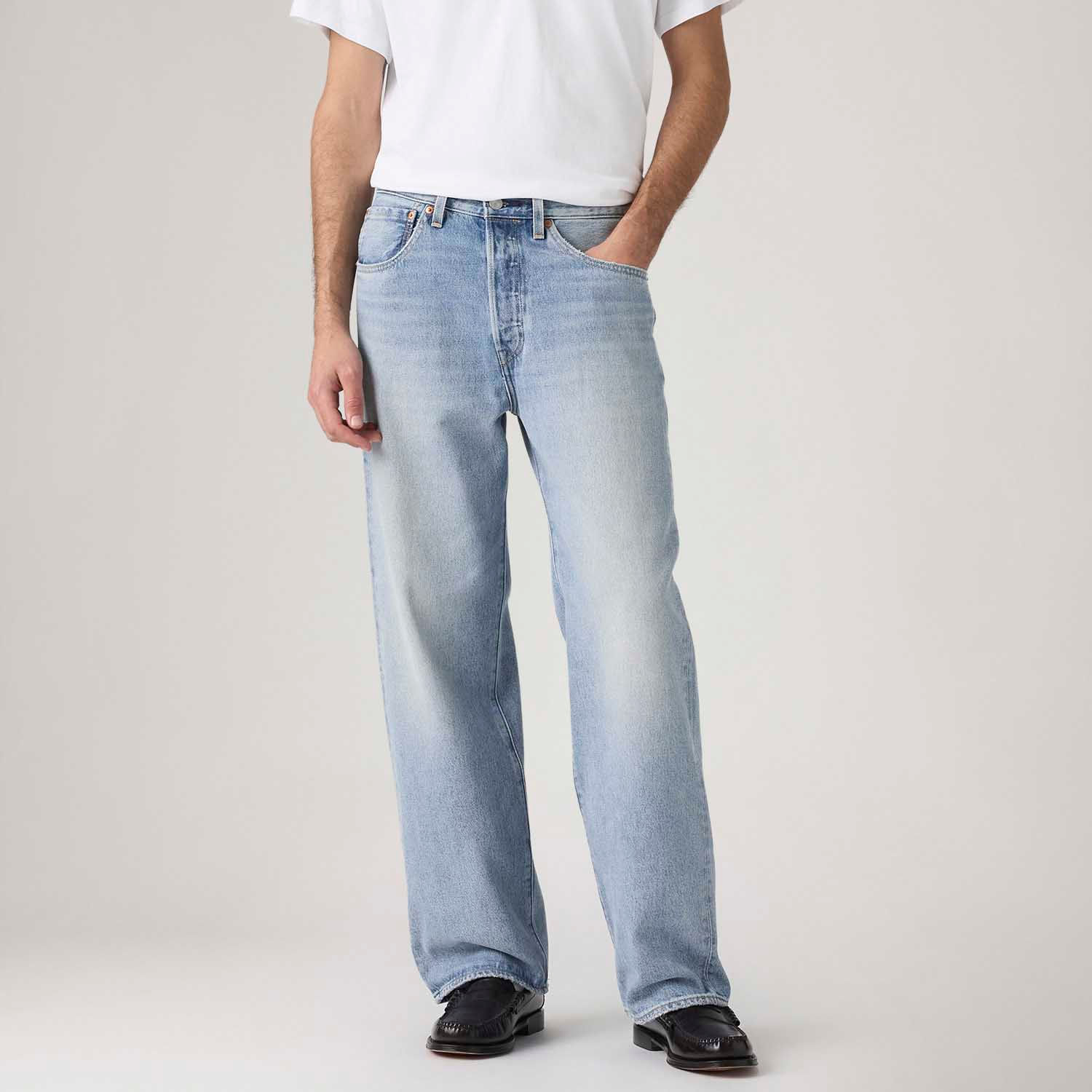 Calça Jeans Levi's® 501® Loose Lavagem Clara - Levi's® Brasil