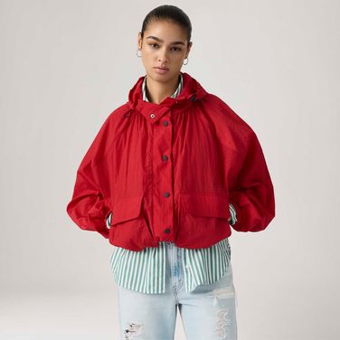 Casaco Levi's® Parka Simone com Capuz Vermelho