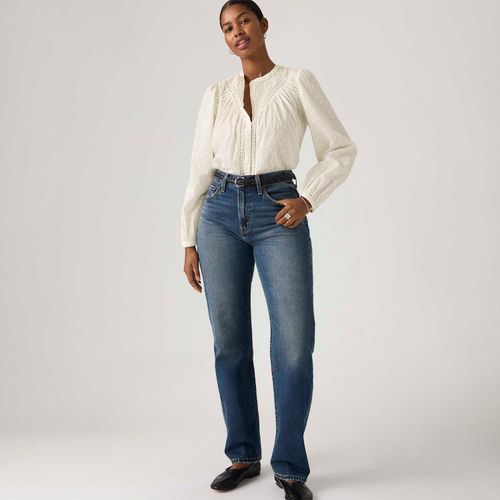 Calça Jeans Levi's® Easy Dad Lavagem Escura