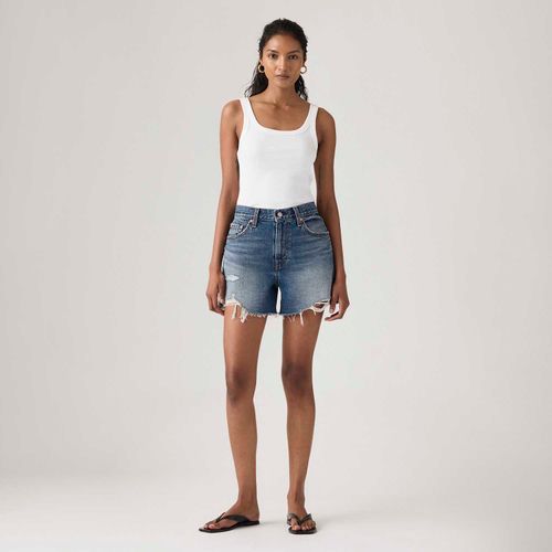 Shorts Jeans Levi's® Ribcage Lavagem Escura