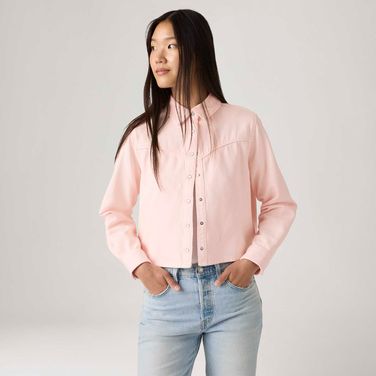 Camisa Jeans Levi's® Logan Tencel Rosa