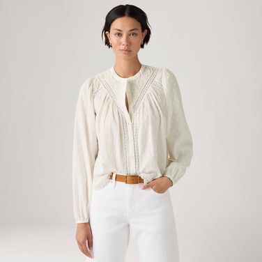 Blusa Levi's® Cleo Branca Manga Longa