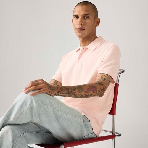 Polo Levi's® Icon Rosa Manga Curta