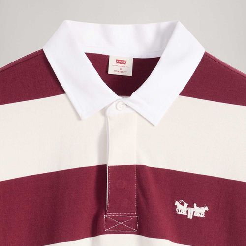 Polo Levi's® Hudson Rugby Listrada Manga Longa