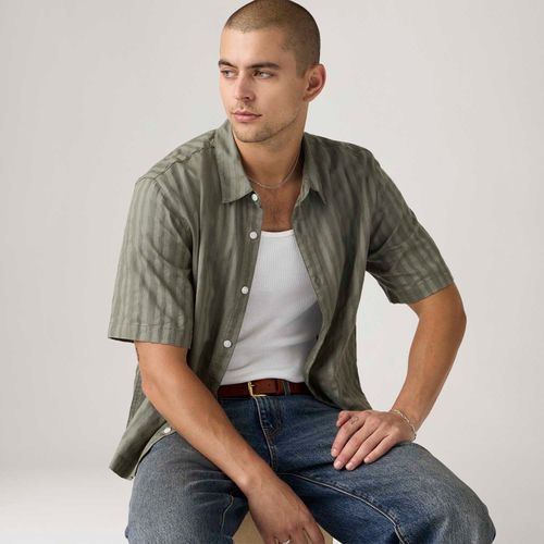 Camisa Levi's® Lama Boxy Cinza Manga Curta