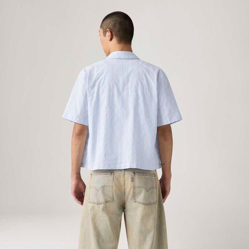 Camisa Levi's® Lama Boxy Azul Clara Manga Curta