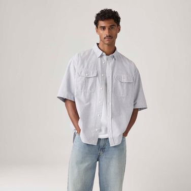 Camisa Levi's® Pacifica Loose Preta Manga Curta