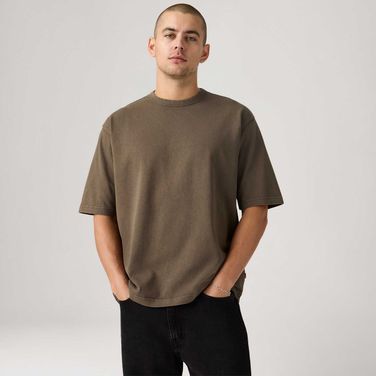 Camiseta Levi's® Heavyweight Loose Marrom Manga Curta