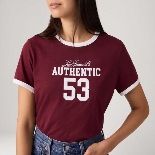 Camiseta Levi's® Graphic Favorite Vermelha Manga Curta