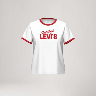 Camiseta Levi's® Graphic Favorite Branca Manga Curta