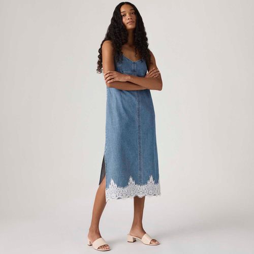 Vestido Jeans Levi's® Slip Dress 90's Lavagem Média