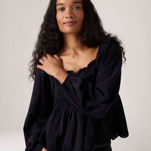Blusa Levi's® Ottie Boho Preta Manga Longa