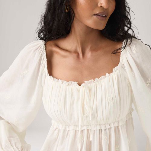 Blusa Levi's® Ottie Boho Branca Manga Longa