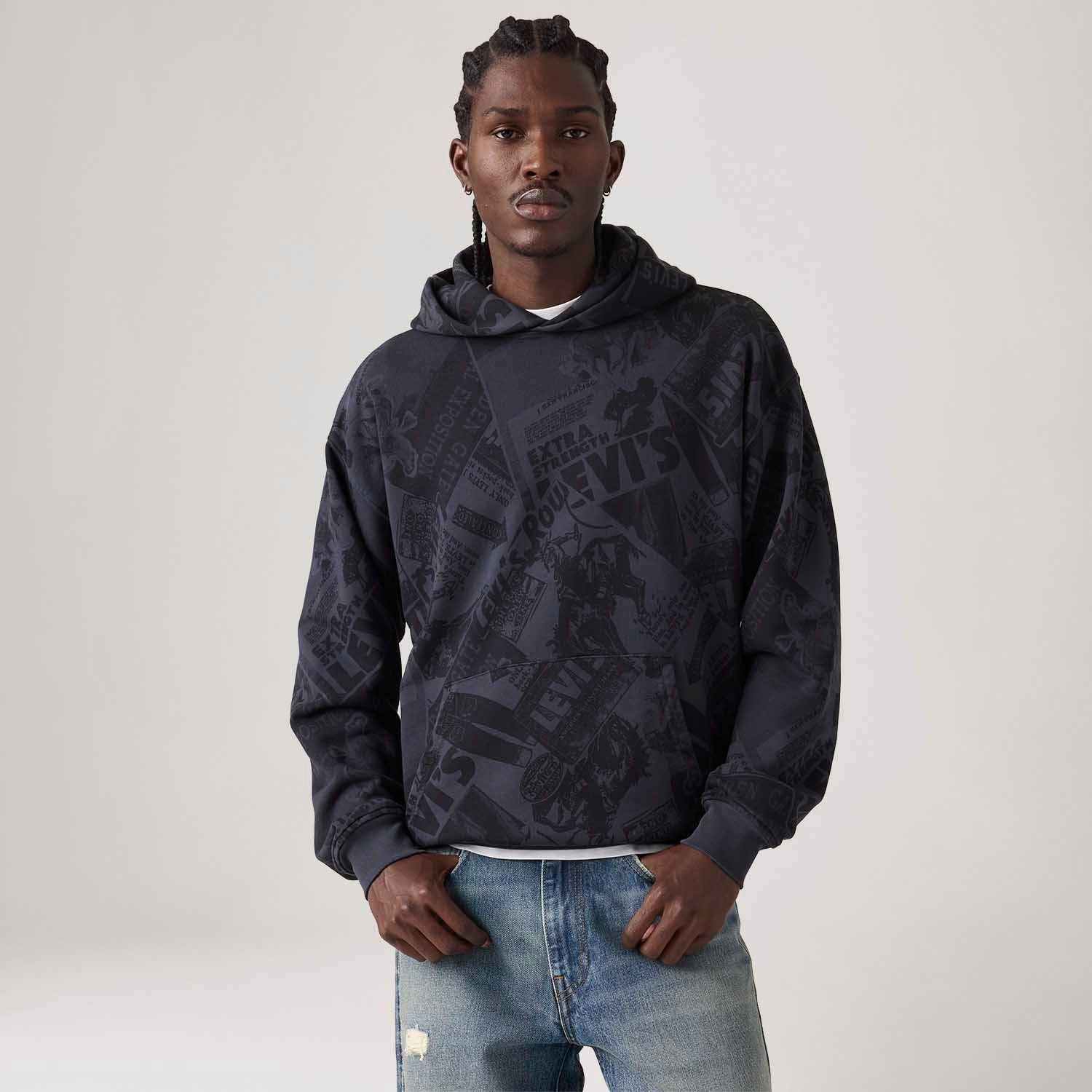 Moletom Levi's® Sunset Graphic Hoodie com Capuz Azul - Levi's® Brasil