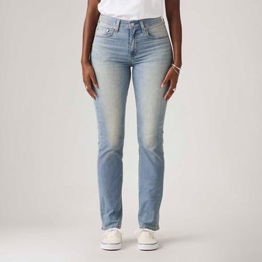 Calça Jeans Levi's® 724® High Rise Straight Lavagem Clara