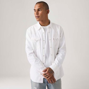 Camisa Jeans Levi's® Western Barstow Standard Branca