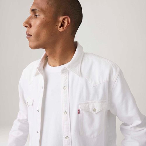 Camisa Jeans Levi's® Western Barstow Standard Branca