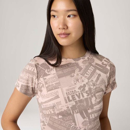 Camiseta Levi's® Graphic Essential Sporty Rosa Manga Curta