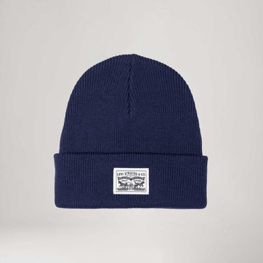 Touca Levi's®Backpatch Beanie Azul Marinho - U USA | U BR