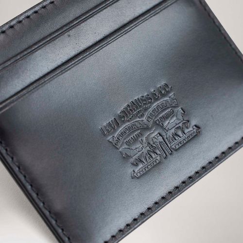 Porta Cartão Levi's® Leather Preto - U USA | U BR