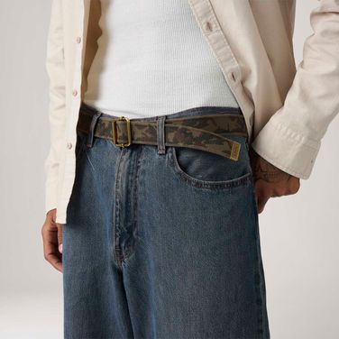 Cinto Levi's® Washed Down Cotton Verde