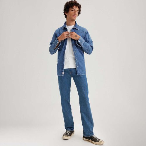 Calça Jeans Levi's® 501® Original Lavagem Média