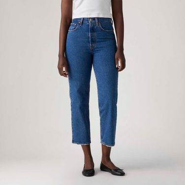 Calça Jeans Levi's® Ribcage Straight Ankle Lavagem Média
