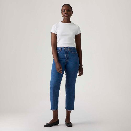 Calça Jeans Levi's® Ribcage Straight Ankle Lavagem Média