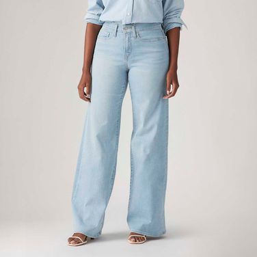 Calça Jeans Levi's® 318® Wideleg Lavagem Clara