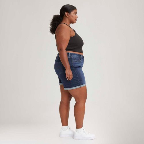 Short Levi's® Plus Size Lavagem Escura