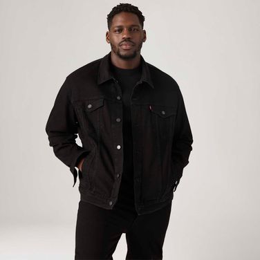 Jaqueta Levi's® Big Trucker Plus Size Preta