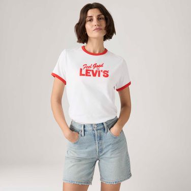 Camiseta Levi's® Graphic Favorite Branca Manga Curta