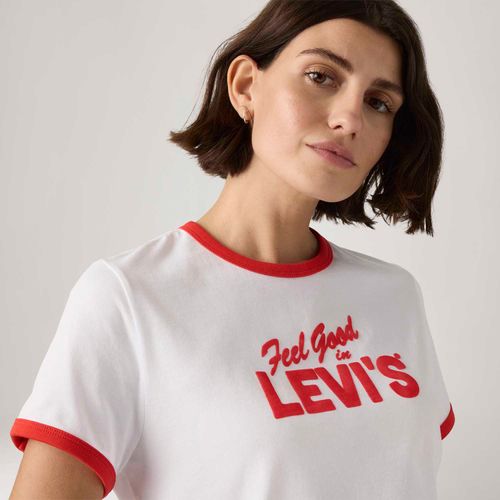 Camiseta Levi's® Graphic Favorite Branca Manga Curta