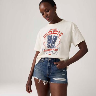Camiseta Levi's® Vintage Rosa Manga Curta