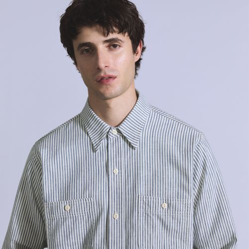 Camisa Levi's® Blue Tab Work Manga Longa Listrada