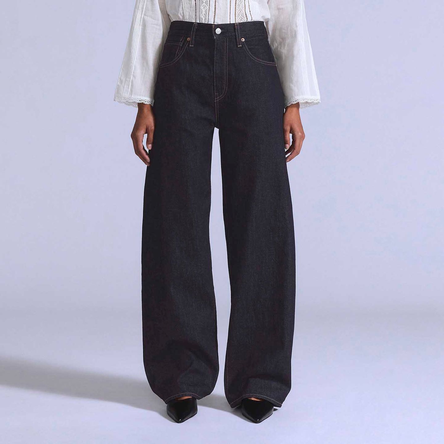 Calça Jeans Levi's® Blue Tab Baggy Drop Barrel Lavagem Escura