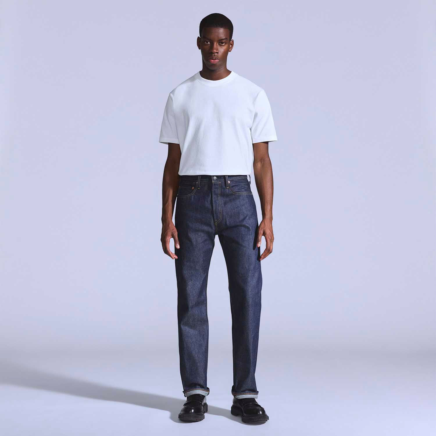 80'S　Levi's 501 Calça Jeans Levi's® Blue Tab 501® 80's Costumized Lavagem Escura