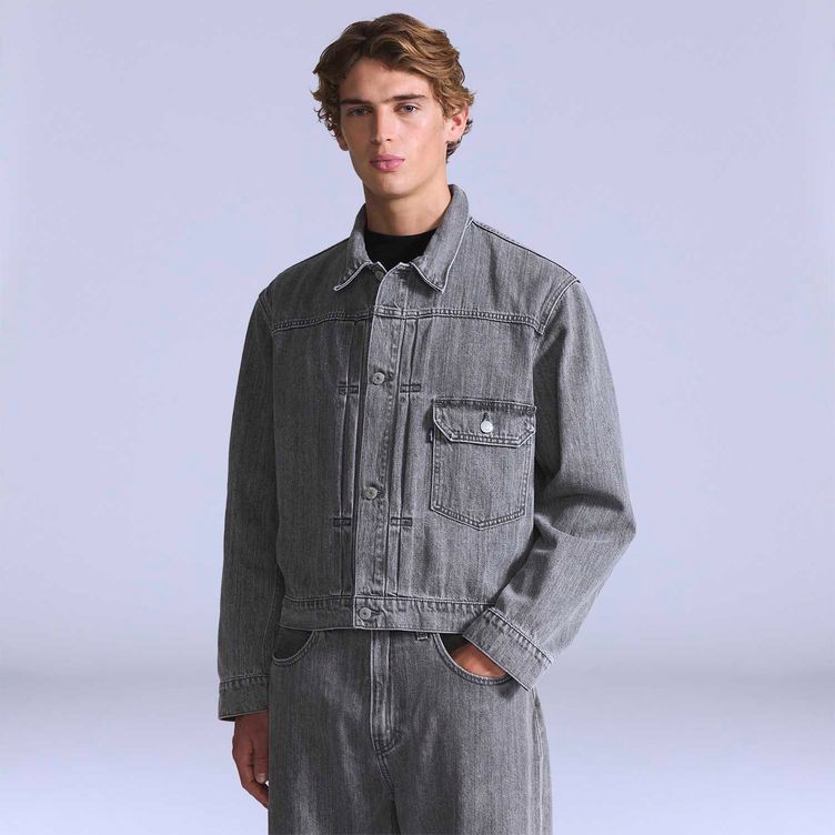 Jaqueta Couro Sintético Levi's® Giii Western Rancher Marrom