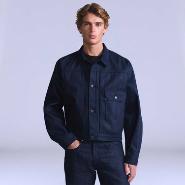 Jaqueta Jeans Levi's® Blue Tab Type II Lavagem Escura