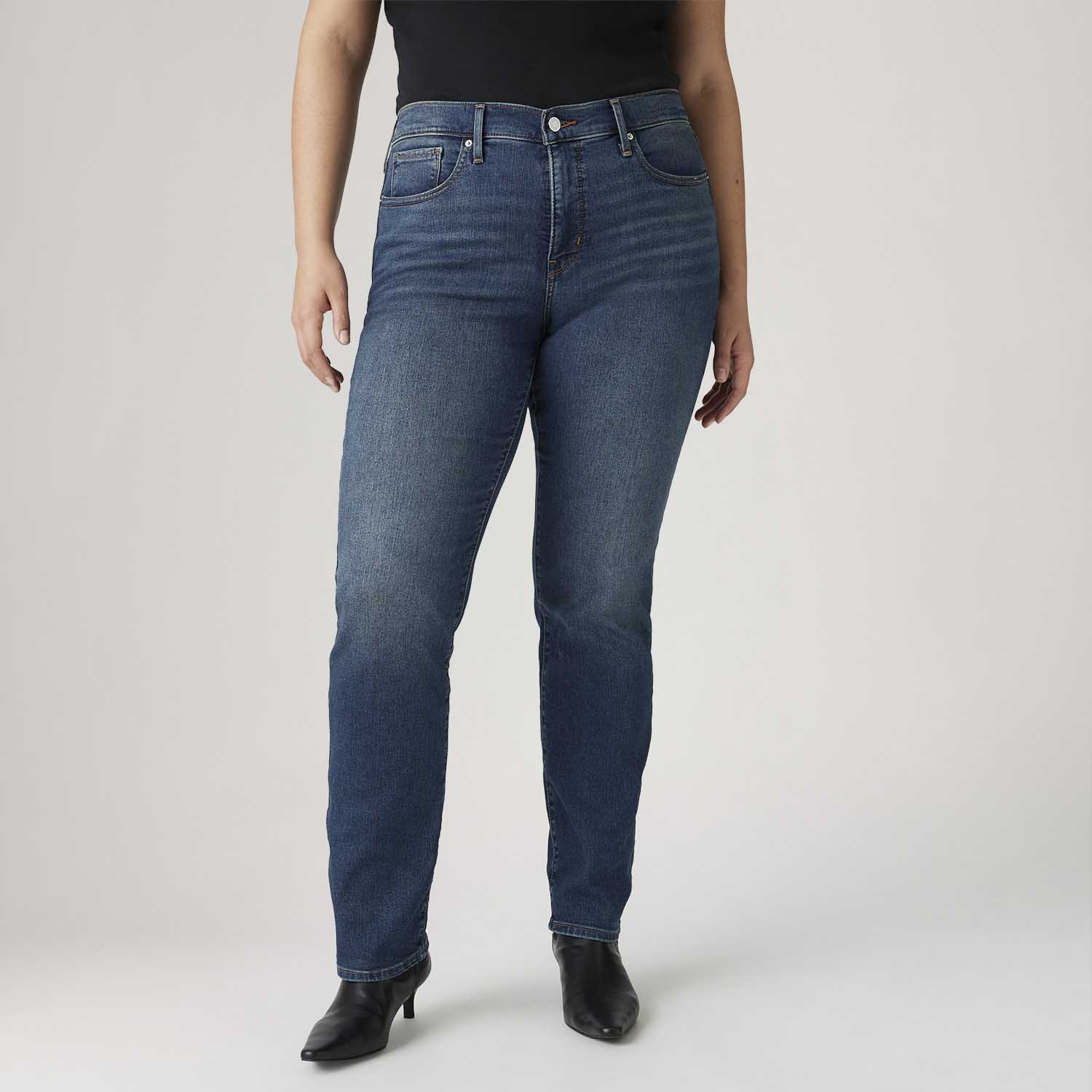 Calça Jeans Levi's® 314® Shaping Straight Lavagem Escura - Levi's