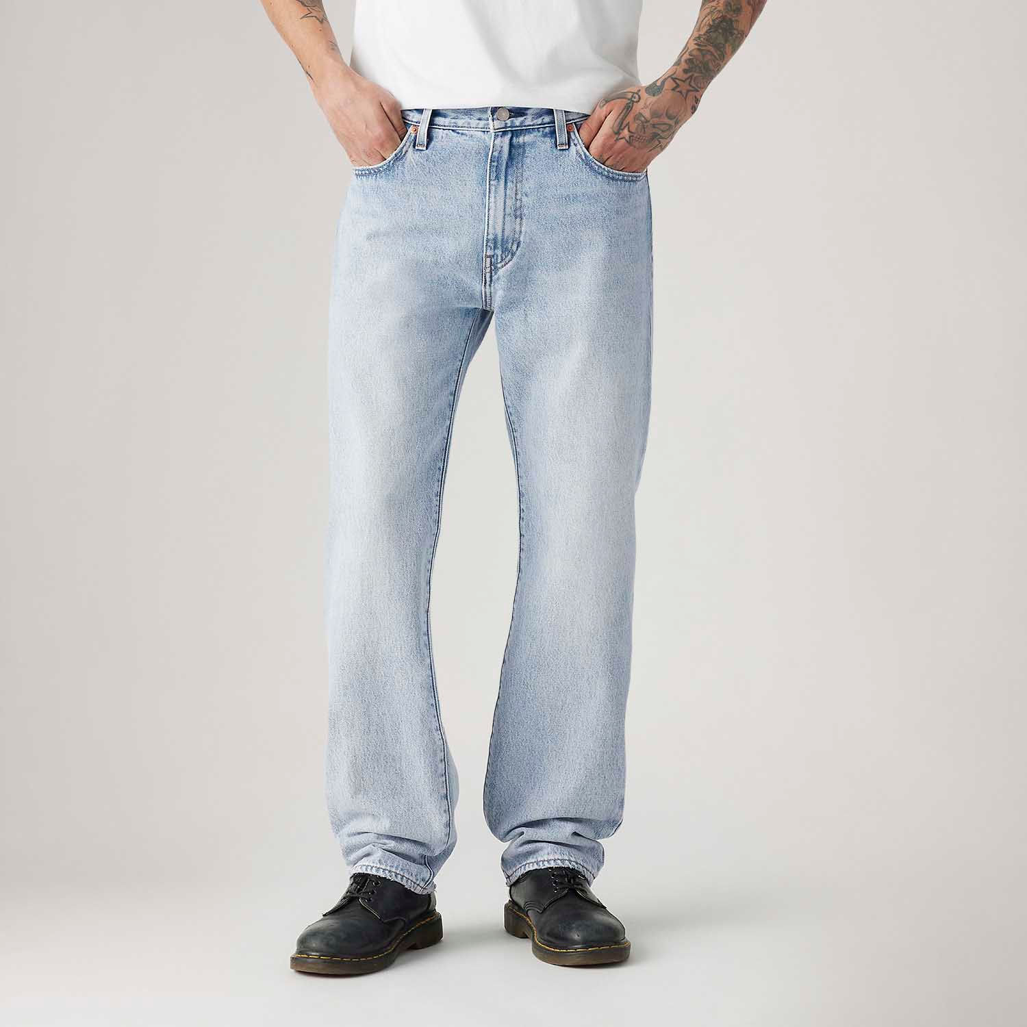 G*B様 LEVI’S / 501XX 1998 555 w34 Calça Jeans Levi's® 555® Relaxed Straight Lavagem Clara - Levi's