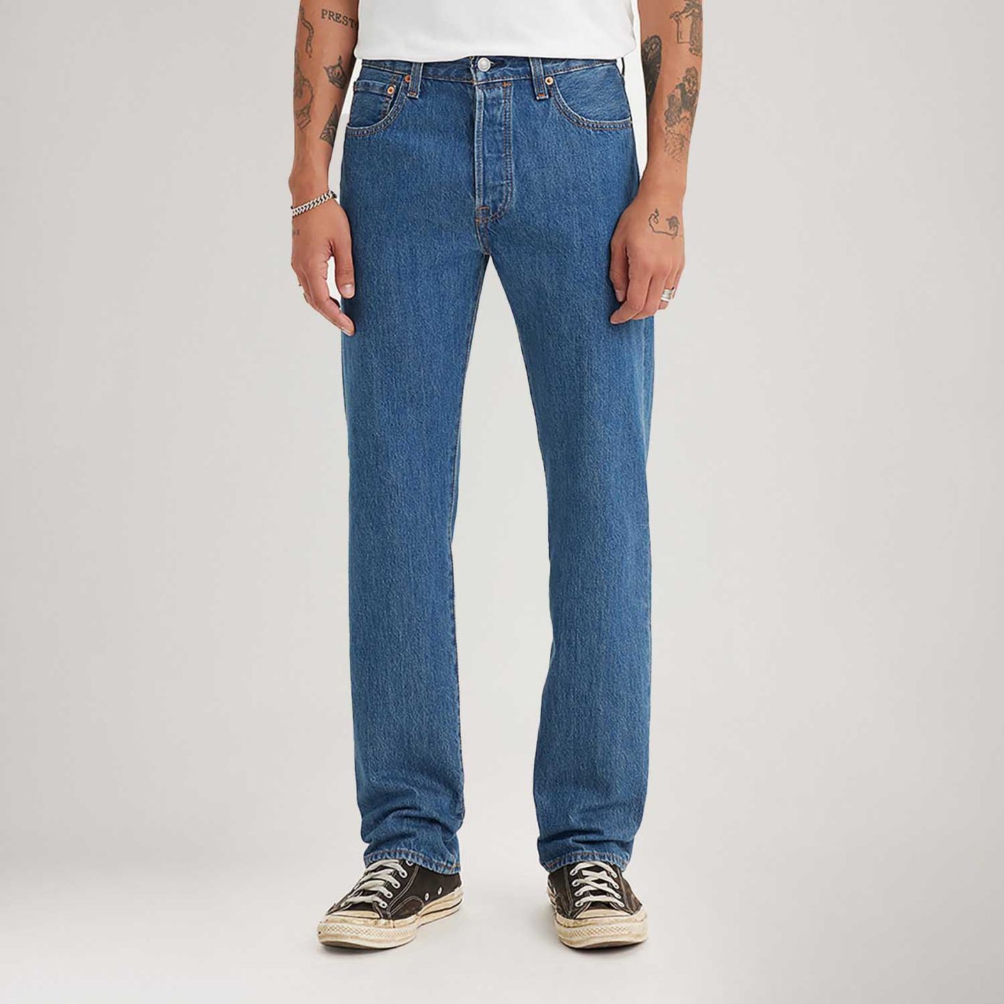 パンツ LEVI'S 501 DENIM PANTS 03501-01 W34 L32 Calça Jeans Levi's® 501® Original Lavagem Média - Levi's® Brasil