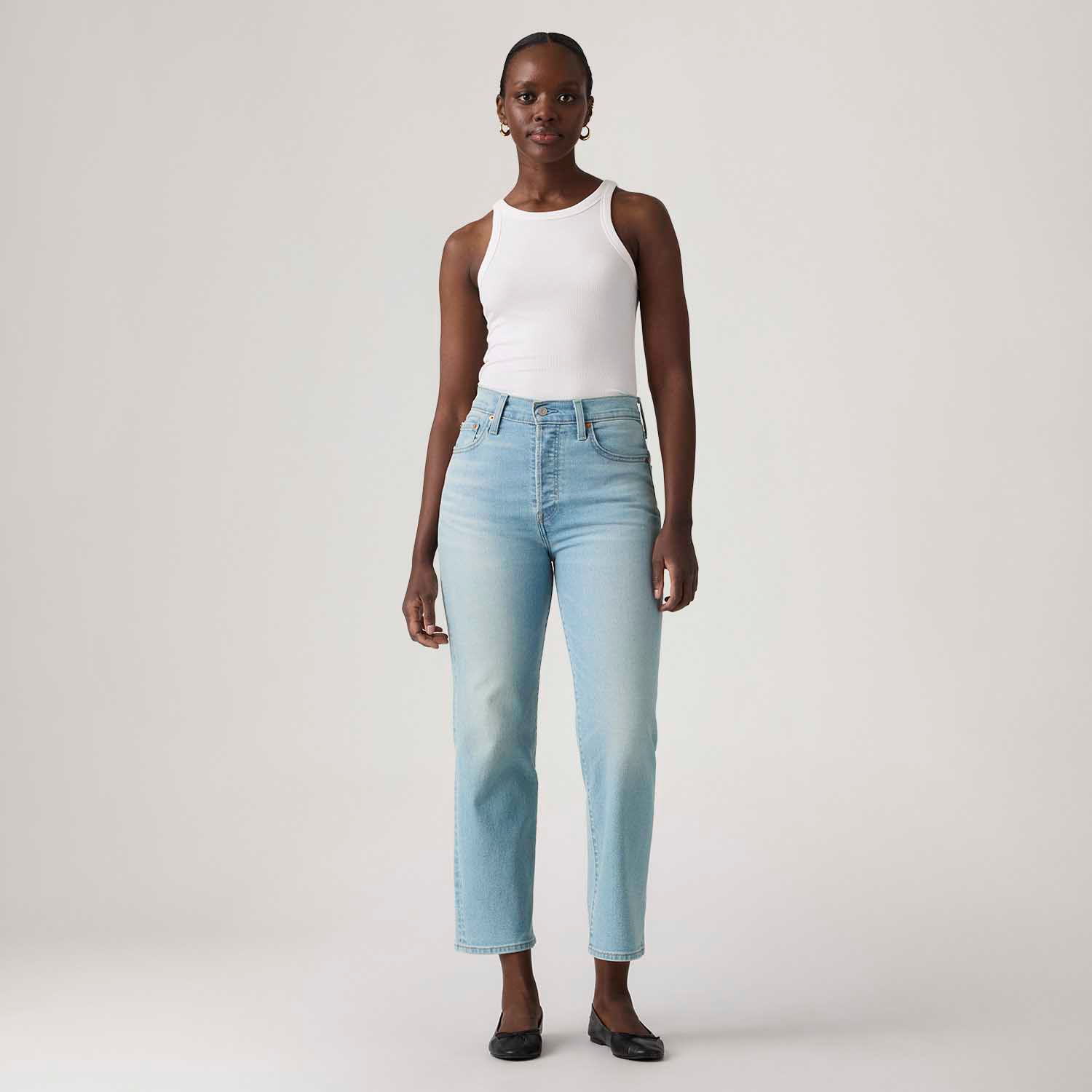 Calça Jeans Levi's® Ribcage Straight Ankle Lavagem Clara - Levi's