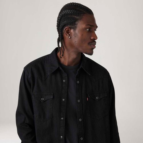 Camisa Jeans Levi's® Western Barstow Standard Preta