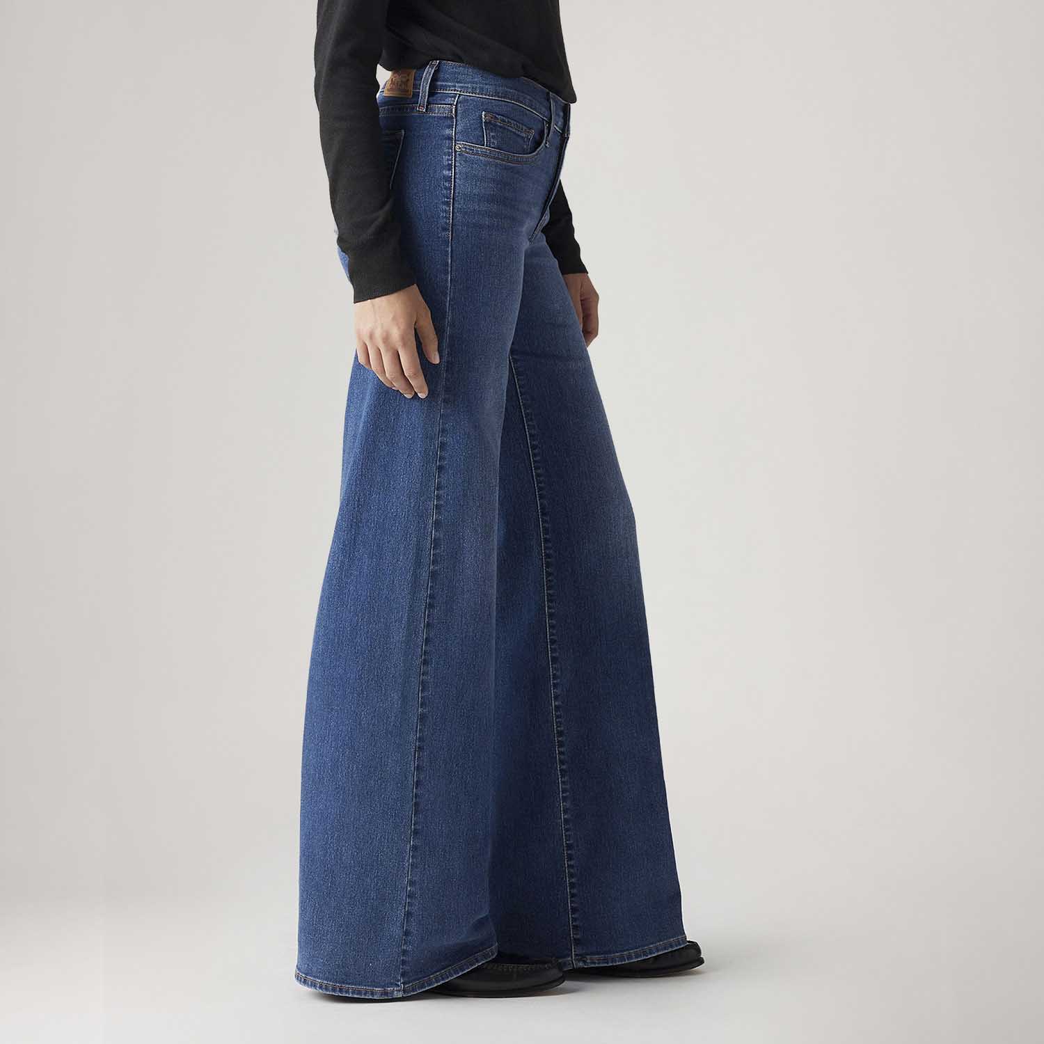 Calça Jeans Levi's® 318® Wideleg Lavagem Escura - Levi's® Brasil