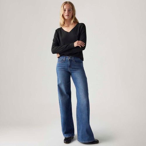 Calça Jeans Levi's® 318® Wideleg Lavagem Escura