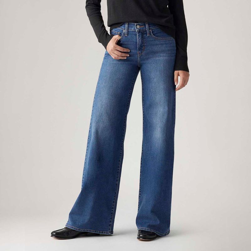 Calça Jeans Levi's® 318® Wideleg Lavagem Escura - Levi's® Brasil